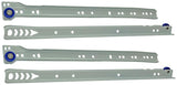 1013688 - paar rolladegeleiders wit 25kg 35cm | 5 stuks