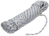 Mack 1014932 - pp gevlochten wit blauw streng5mm 20m | 5 stuks