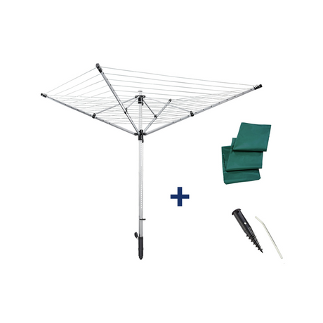 Leifheit Leifheit 85282 Sèche-linge rotatif LinoLift 600 QuickStart, longueur de séchage 60 m, argent