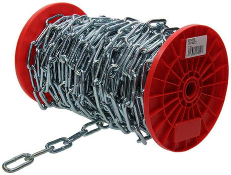 1015131 - ketting schakel lang din5685-1ø 6mm l 42mm 25m wwl 160 kg | 25 stuks