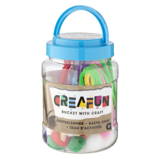 Seau Creafun avec articles de loisirs 2 assortis | 6 pièces