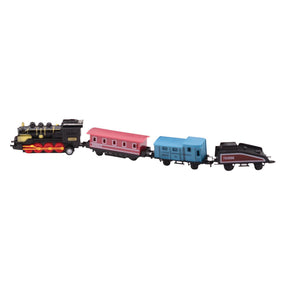 Locomotive moulée sous pression Johntoy avec trois wagons. 3+