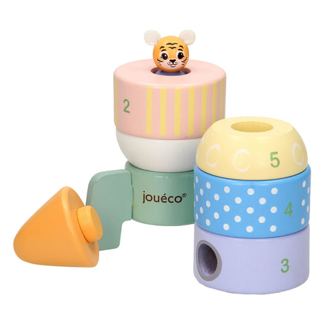 Fusée à pile en bois Joueco