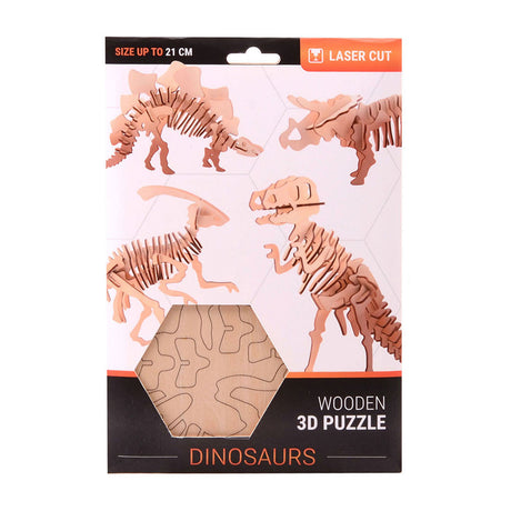 Paquete de construcción de madera Johntoy Dinosaur 3d