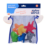 Johntoy Happy World bath toys, 6dlg.