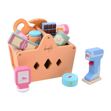 Jouéco - caddie avec courses et scanner - 17,3 cm