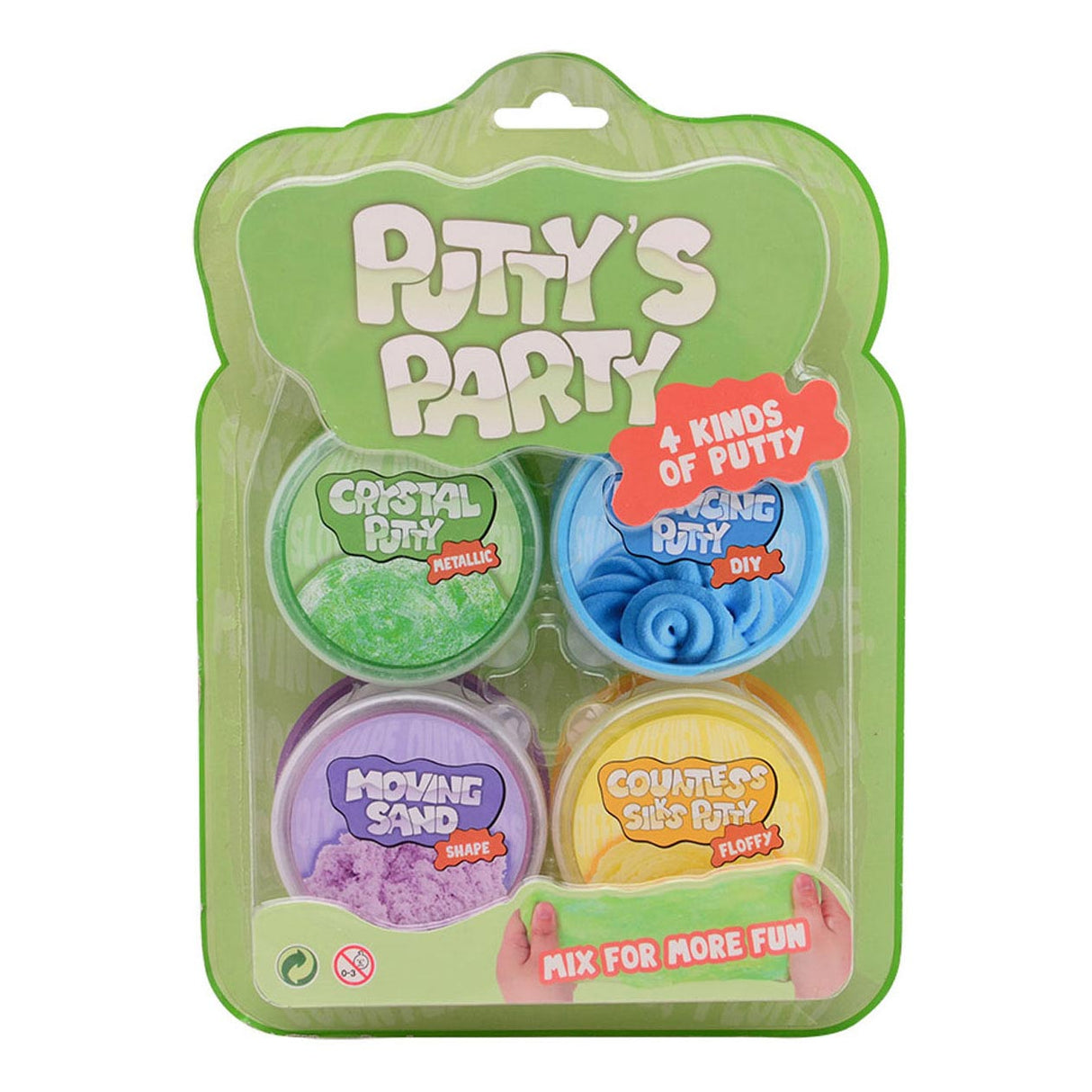 Fête de Johntoy Putty, 4 pièces.