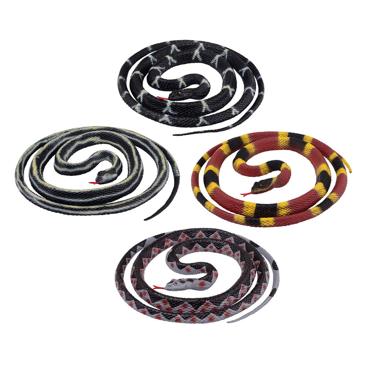 Johntoy enrollado Toy Snake, 20 cm