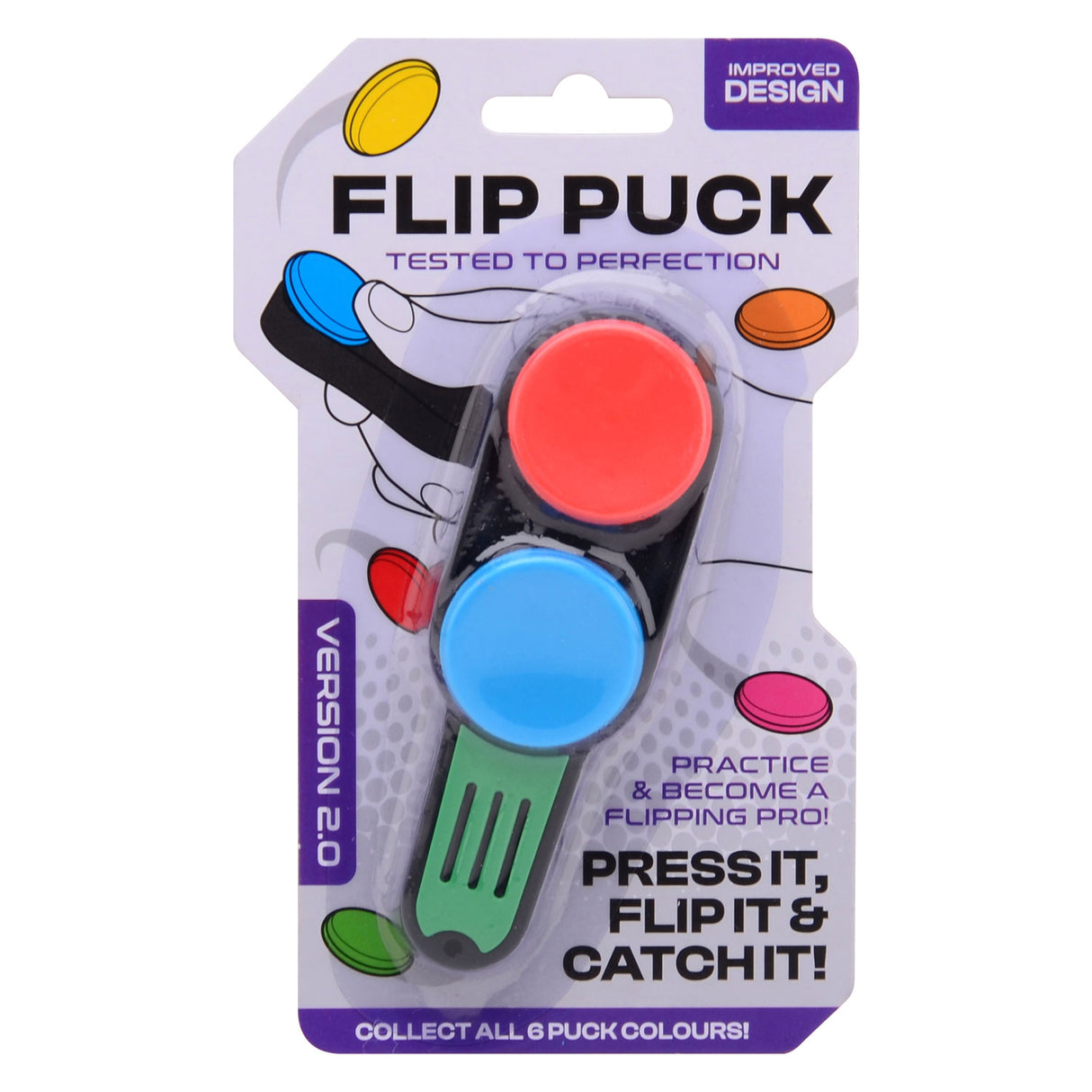 JOHNTOY POP-PUCK FLIP Catch Agility Game