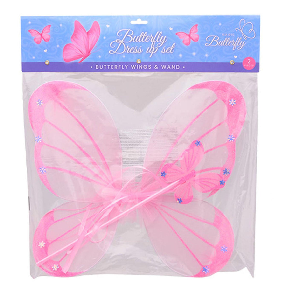 Johntoy butterfly wings with magic wand