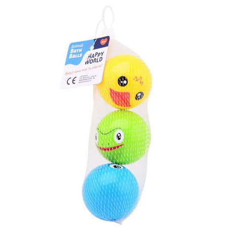 Jouets de bain animaux Johntoy happy world en filet, 3 pièces