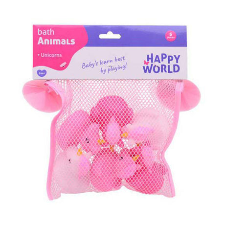 Jouet de bain flamant rose et licorne Johntoy Happy World