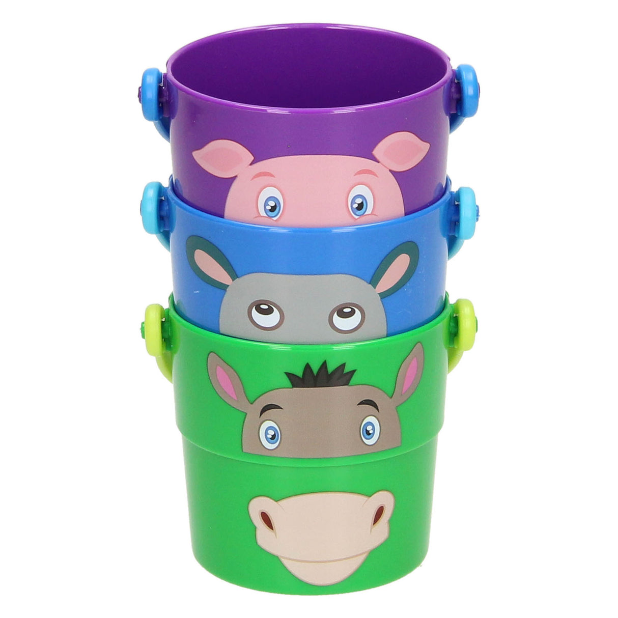 Seaux pour animaux Johntoy empilables, 3 pcs.