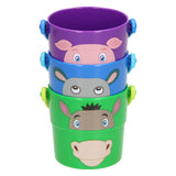 Seaux pour animaux Johntoy empilables, 3 pcs.