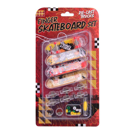Ensemble de skateboard à doigts Johntoy, 4 pièces.