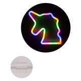 Lampe de nuit arc-en-ciel licorne Johntoy 27720.
