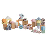 Joueco the Wildies Wooden Blocks, 50st