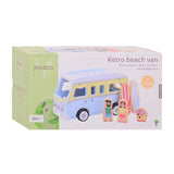 Bus de plage rétro en bois Joueco avec accessoires
