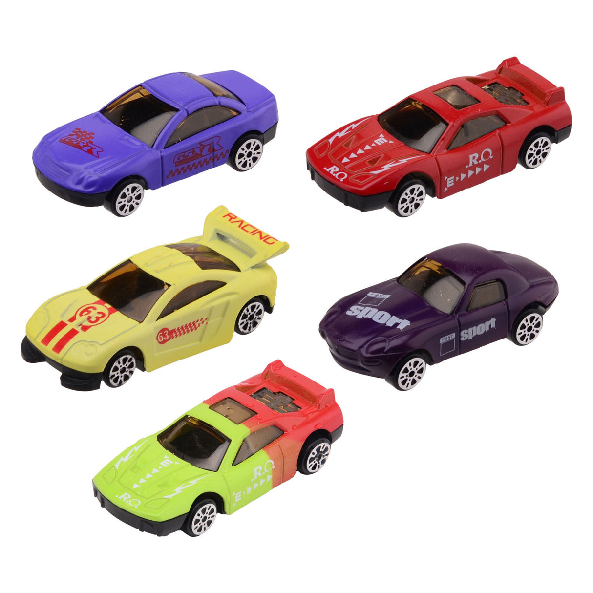 Kleur veranderende die-cast raceauto