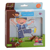 Support puzzle en bois fien teun Johntoy jouéco®