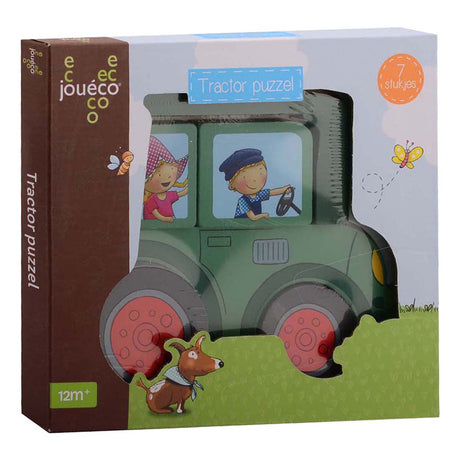 Puzzle de tracteur Johntoy fien teun. 2+