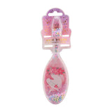 Brosse à cheveux rose Johntoy pour enfants - fée licorne - 21x5x4cm