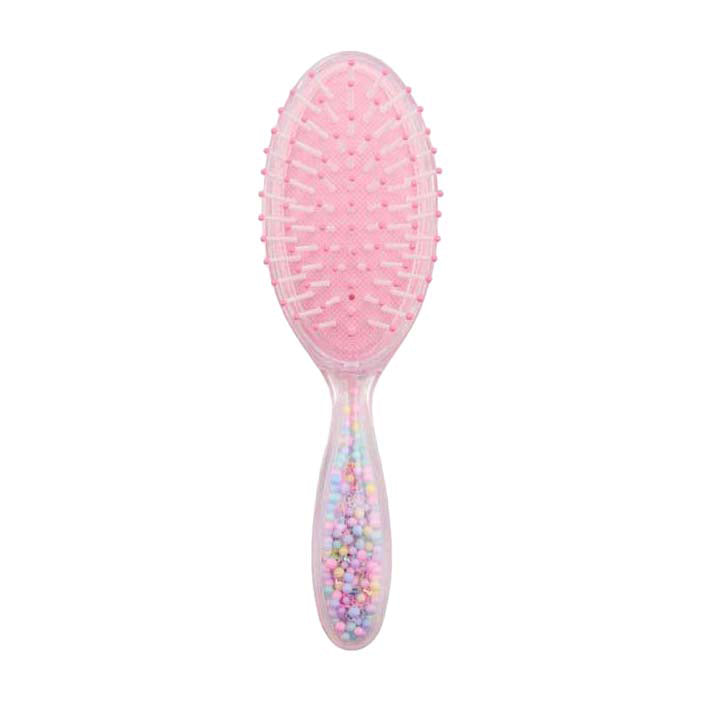 Brosse à cheveux rose Johntoy pour enfants - fée licorne - 21x5x4cm