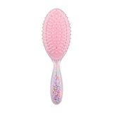 Brosse à cheveux rose Johntoy pour enfants - fée licorne - 21x5x4cm