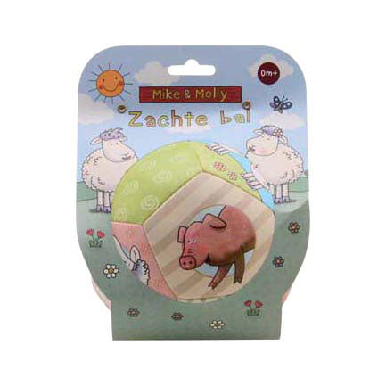 Balle molle Johntoy Mike Molly de couleur douce. 0+