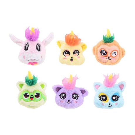 Johntoy flip surprise mignonne en peluche sur carte