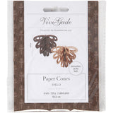 Cônes en papier Vivi Gade, h : 6,8 cm, 120 g, 6 pièces 1 boîte
