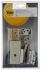Yale 1019096 - 1 oplegraamslot, enkele pen, wit | 5 stuks