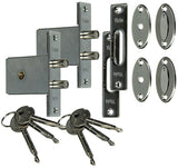 Yale 1019103 - 2 gelijksl.veilig.insteekslot dubb.scht | 3 stuks