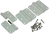 Yale 1019140 - 3 paumellen alu wit afger.hoeklinks 80x80mm | 5 stuks