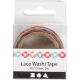 Ruban washi en dentelle Creativ company, l: 10 mm, 5 m 1 rouleau