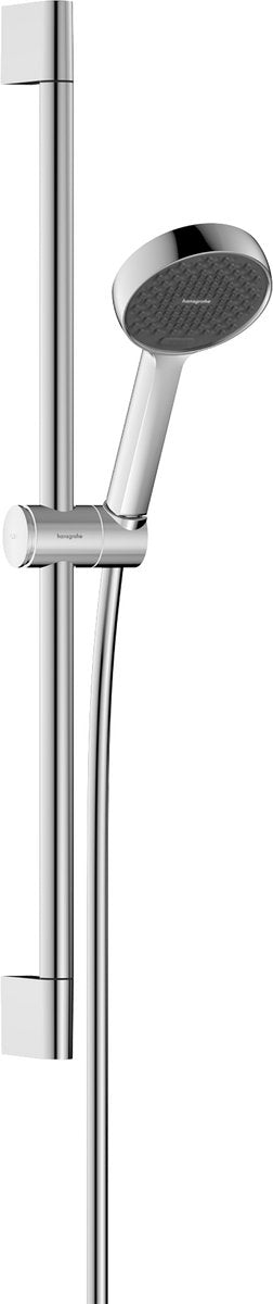 Hansgrohe activatera s - set de douche - ecosmart+ économie d'eau - commande à bouton de sélection - taille 95 mm - avec barre coulissante 65 cm - 2 fonctions de pulvérisation - chrome