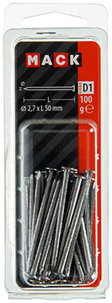 Mack 1017120 - nagel platte kop 100 gr 2,7 x 50 mm | 5 stuks