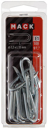 Mack 1017211 - kram staal verzinkt 100 gr 3,5 x 35 mm | 5 stuks