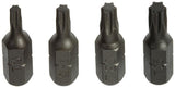 Mack 1017329 - torx schroefbit staal onbehandeld 4 st t10-15 20-25 | 10 stuks