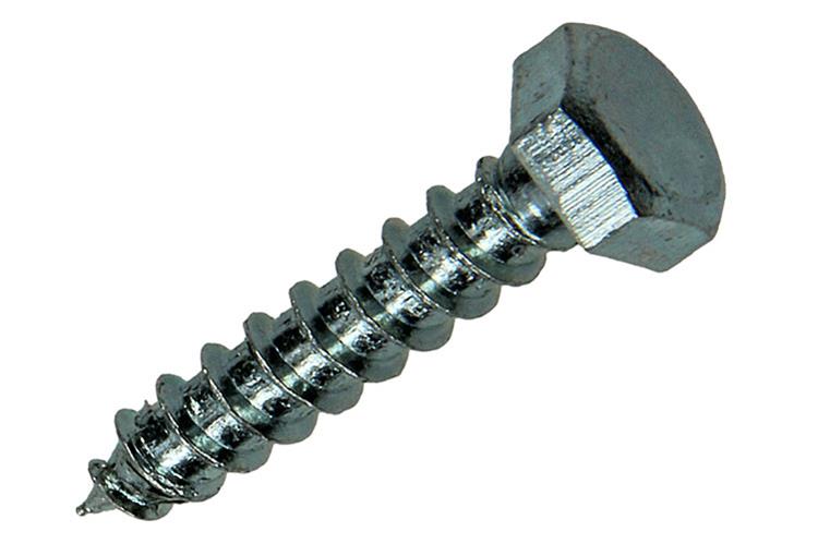 Mack 1017402 - houtdraadbout staal verzinkt 12 st 6 x 30 mm | 10 stuks