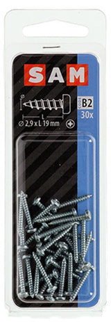 Mack 1017436 - zelftappende schroef cyl kop verz. 30st 2,9 x 19 mm | 10 stuks