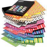 Papier à barres de couleur Creativ company, a4, feuille 210x297 mm, 100 gr, différentes couleurs, 16x10 feuilles 1 boîte