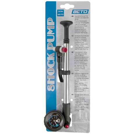 Pompe à fourche avant Beto avec manomètre - Aluminium