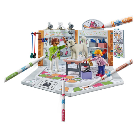 Salon de chien couleur Playmobil - 71514