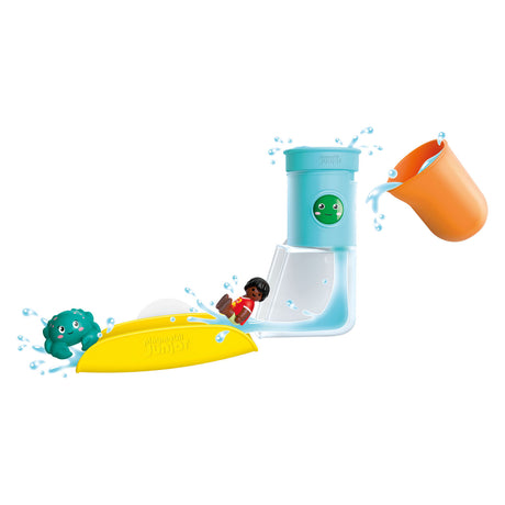 Playmobil junior aqua réservoir d'eau verseur et ludique avec toboggan - 71775