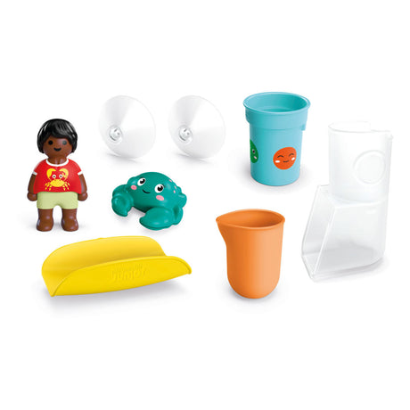 Playmobil junior aqua réservoir d'eau verseur et ludique avec toboggan - 71775