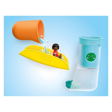 Playmobil junior aqua réservoir d'eau verseur et ludique avec toboggan - 71775