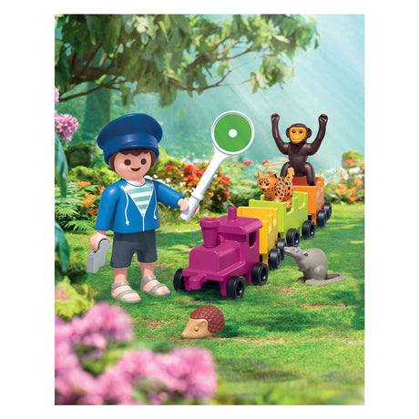 Visite de la petite locomotive Playmobil