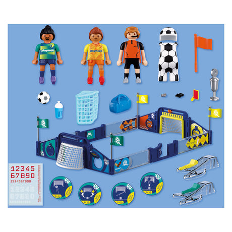 Playmobil voetbalstadion speelset - my life 72056 voetbal speelgoed.