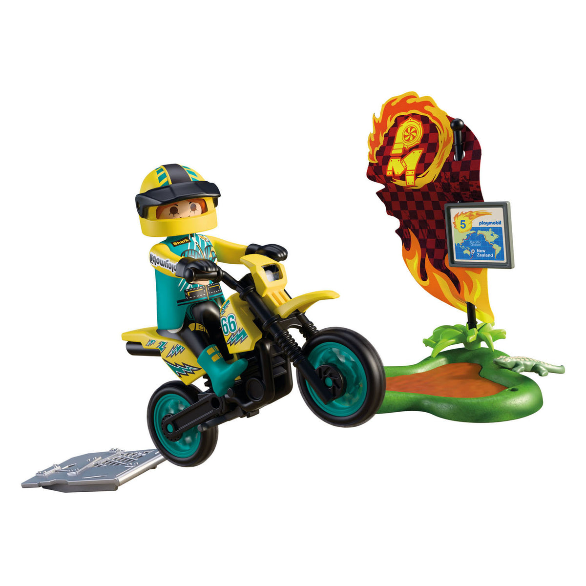 Moto tout-terrain voitures Playmobil - 72065